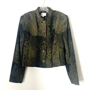 Alberto Makali Cache Vintage Artsy Splatter Chic Sport Jacket Women’s Size 10